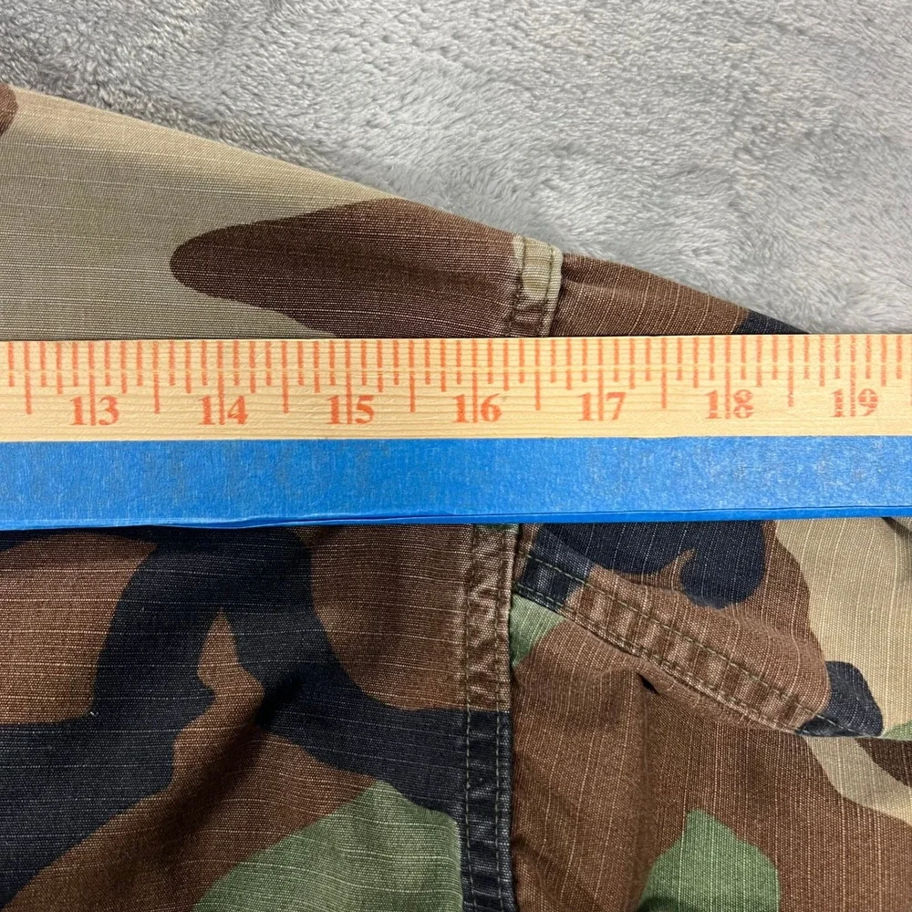 Army American Apparel Camo Combat Coat XS Short Green Ripstop Jacket Military